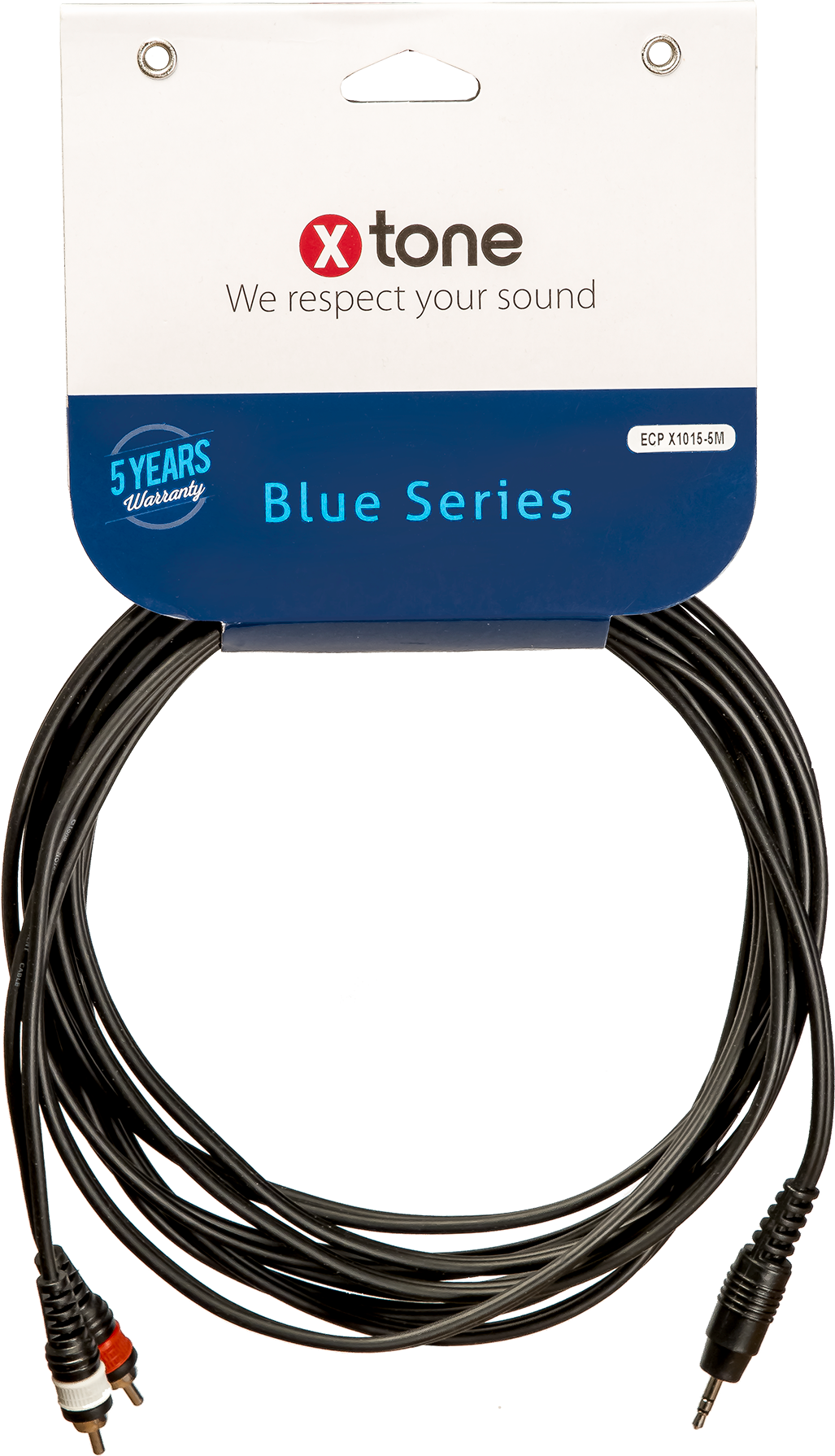 X-tone Mini Jack St / 2 Rca 5m Blue Series (x1015-5m) - CÂble - Main picture