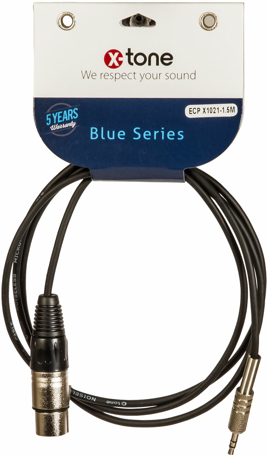 X-tone Mini Jack St / Xlr(f) 1.5m Blue Series (x1021-1.5m) - CÂble - Main picture