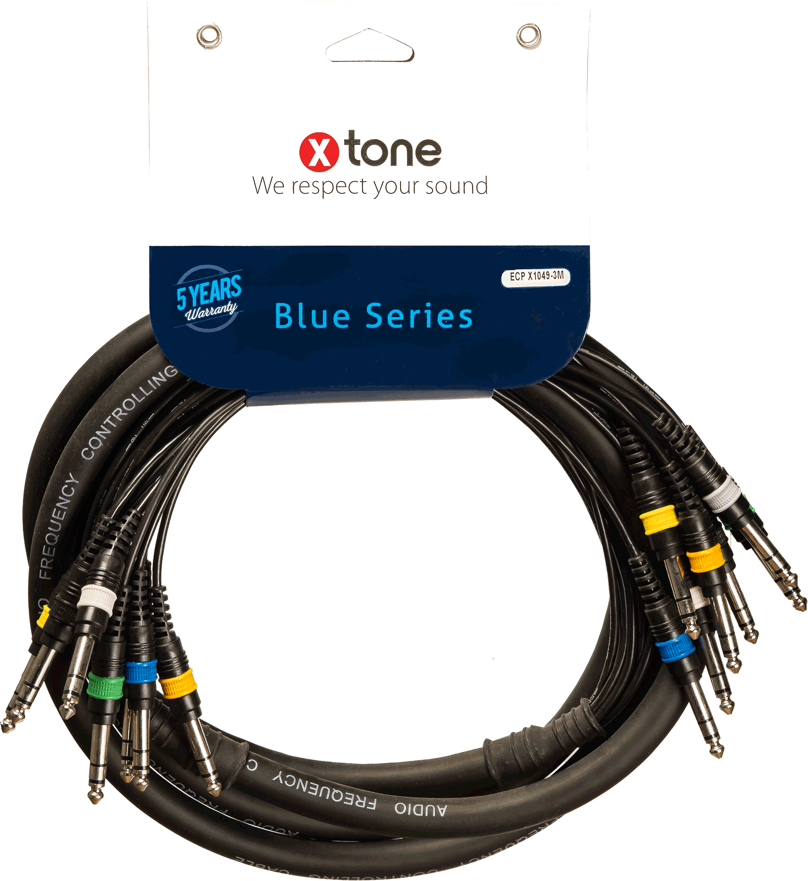 X-tone Octopaire Jack St / Jack St 3m Blue Series (x1049-3m) - CÂble Multipaire & BoÎtier De ScÈne - Main picture
