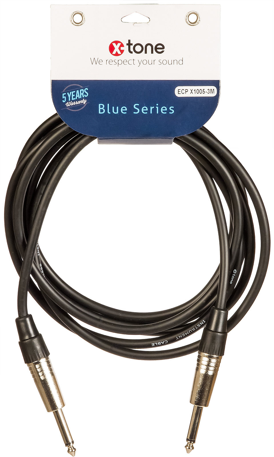 X-tone X1005-3m Instrument Cable Jack (m) 6,35 / Jack (m) 6,35 - CÂble - Main picture