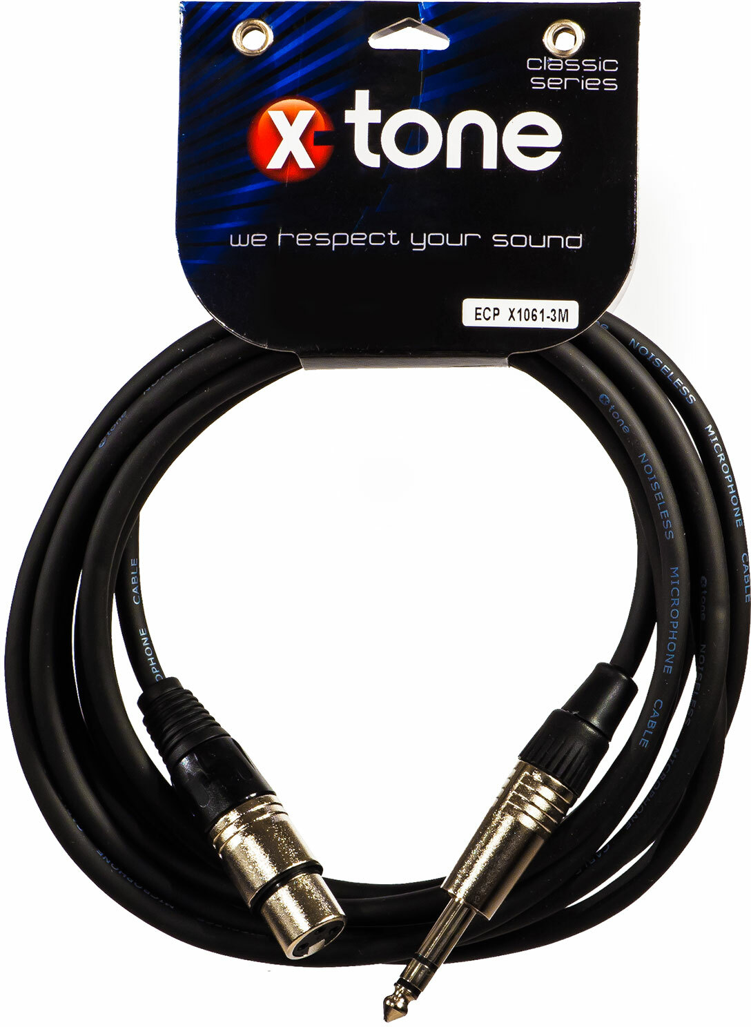X-tone X1061-3m - Jack(m) 6,35 Trs / Xlr(f) - CÂble - Main picture