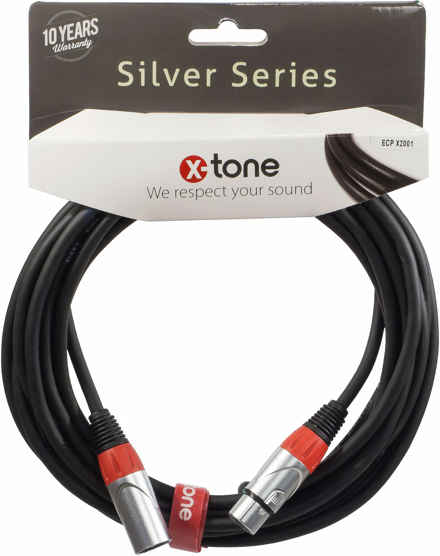 X-tone X2001-10m - Xlr(m) / Xlr(f) Silver Series - CÂble - Main picture