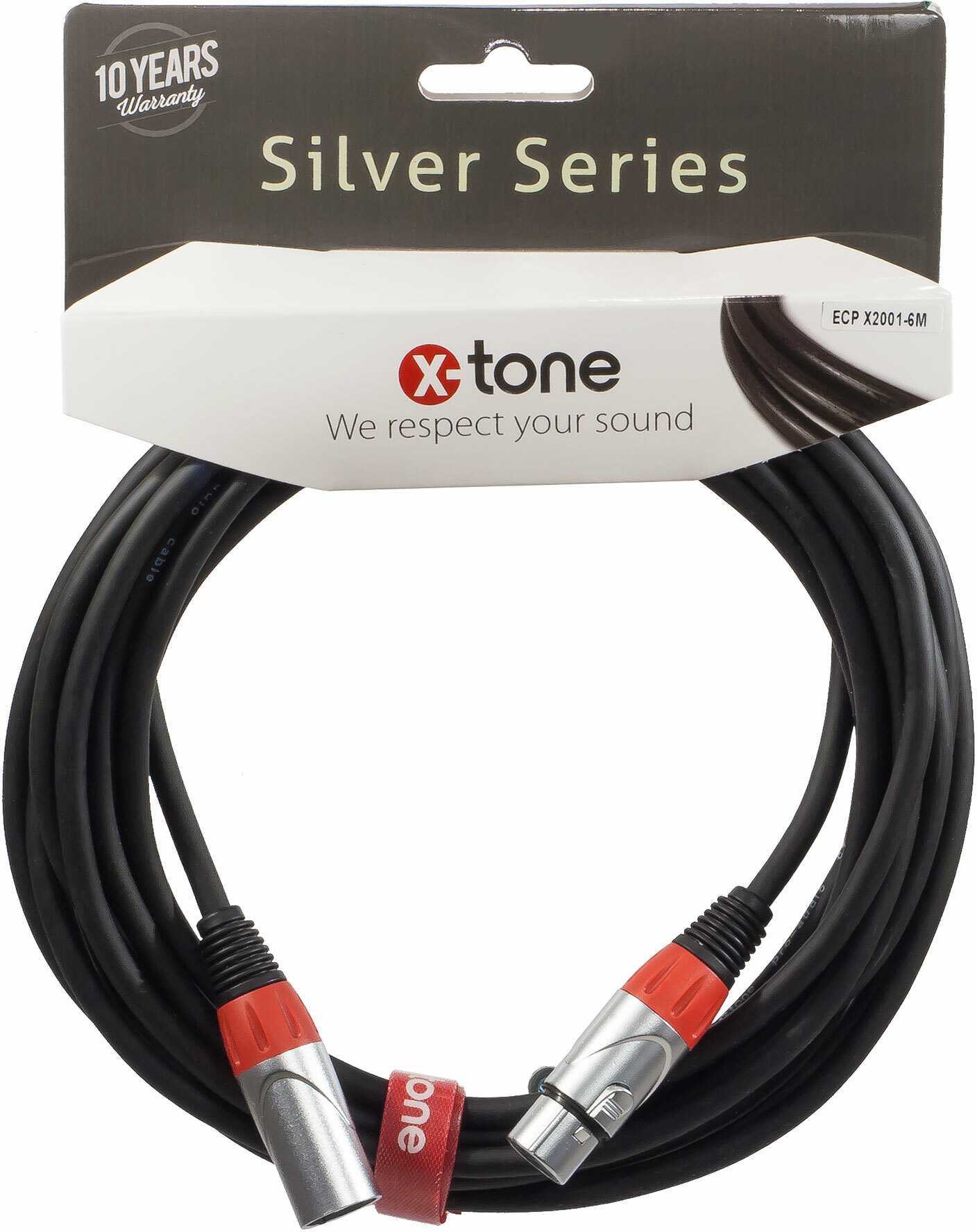 X-tone X2001-6m - Xlr(m) / Xlr(f) Silver Series - CÂble - Main picture