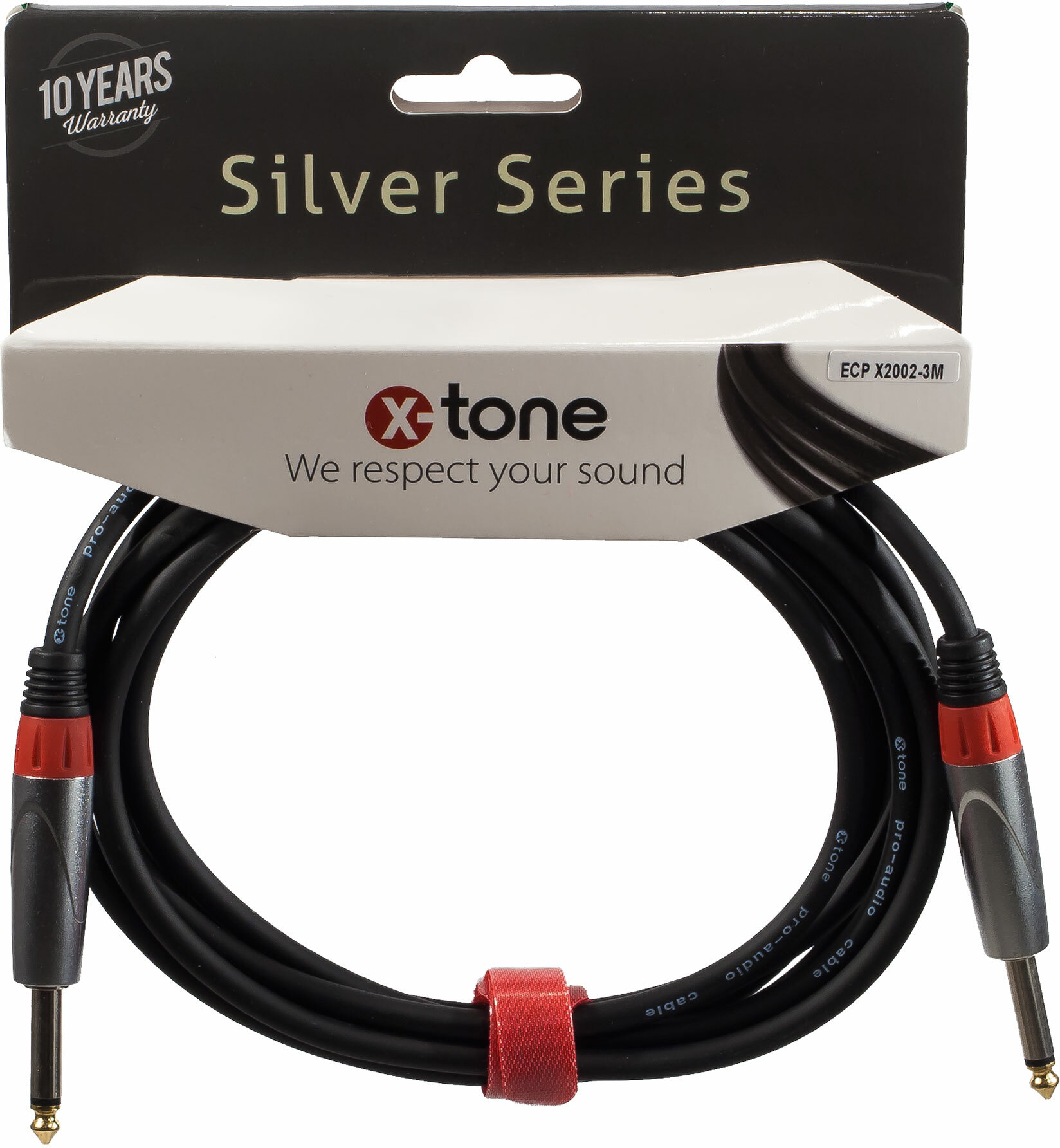 X-tone X2002-3m - Jack(m) 6,35 Mono / Jack(m) 6,35 Mono Silver Series - CÂble - Main picture