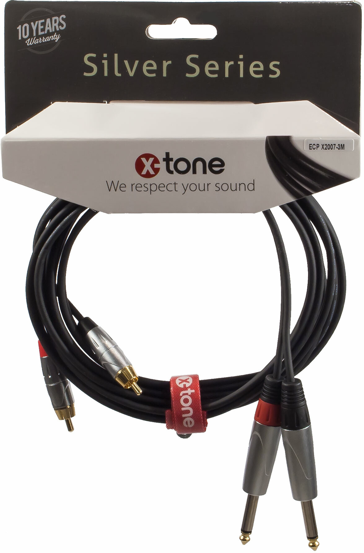 X-tone X2007-3m - 2 Jack(m) 6,35 Mono / 2 Rca(m) - CÂble - Main picture