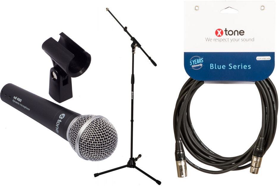 X-tone Xd-400  + Xlr(m) / Xlr(f) 6m + Pied Perche Xh 6001 - Pack Micro - Main picture