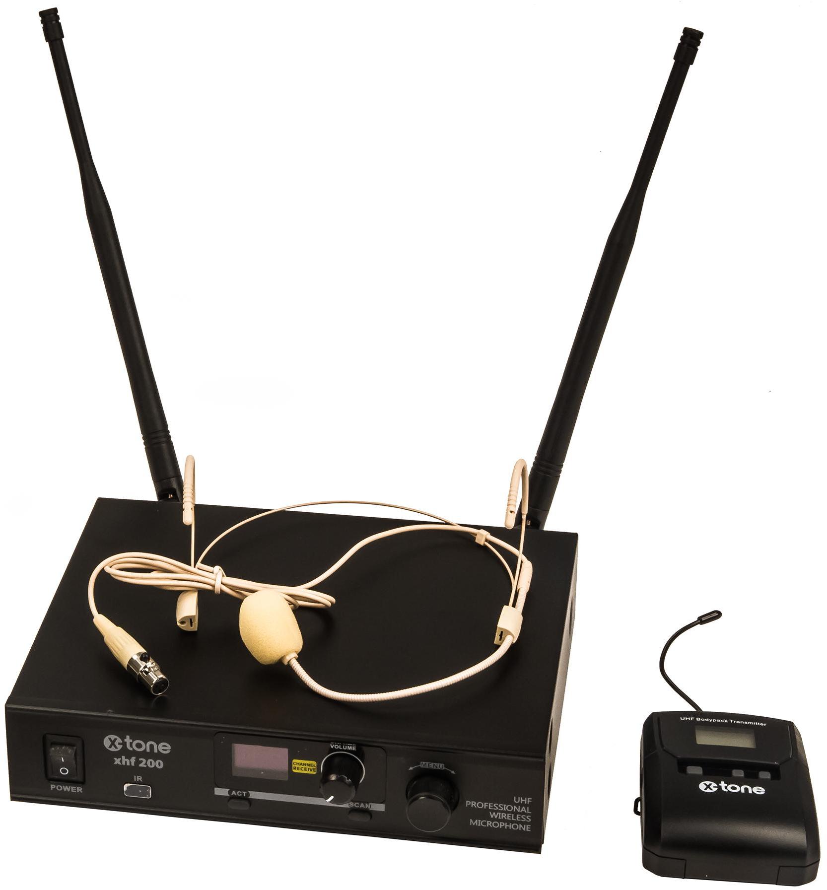 Micro hf serre-tête X-tone XHF200H Systeme HF Serre Tete Multi Frequences