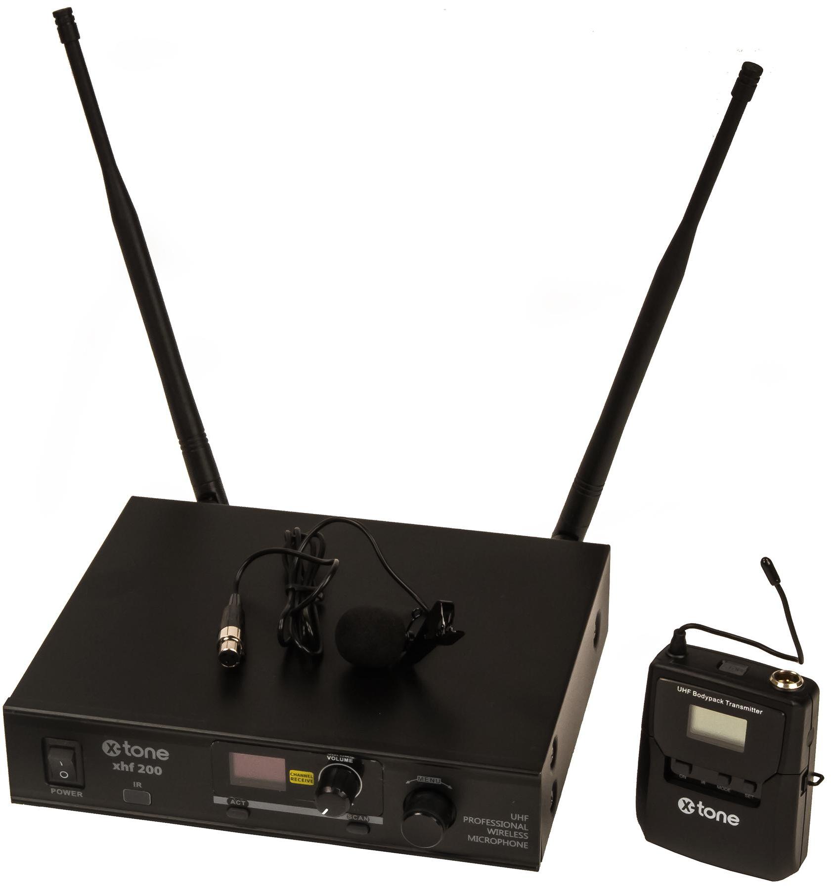 Micro hf cravate X-tone XHF200L Systeme HF Micro Cravate Multi Frequences