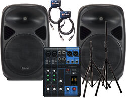 Pack sonorisation X-tone 2 x SMA-12 + MG06 + XH 6310+ Sac + 2x X1003-Xlr-xlr 6m