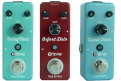 Pédale reverb / delay / echo X-tone pack 3 effets Disto + Chorus + Delay