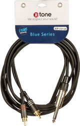 X1011-3M - Jack(M) 6,5 MONO / 2 RCA
