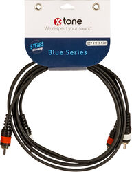 Câble X-tone X1013-1.5M - 2 RCA(M) / 2 RCA(M)
