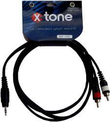Câble X-tone X1053-1.5M - Jack(M) 3,5 Stereo / 2 RCA