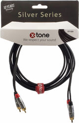 Câble X-tone X2006-1.5M - 2 RCA(M) / 2 RCA(M)