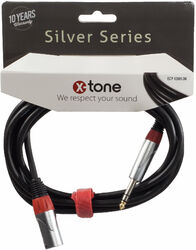 Câble X-tone X2009-3M XLR(M) / Jack(M) 6,35 TRS SILVER SERIES