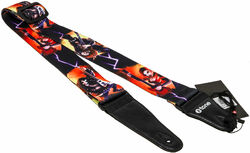 Sangle courroie X-tone XG 3105 Nylon Guitar Strap Alien - Black & Red