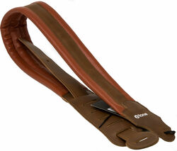Sangle courroie X-tone XG 3158 Leather Guitar Strap - Brown & Light Brown