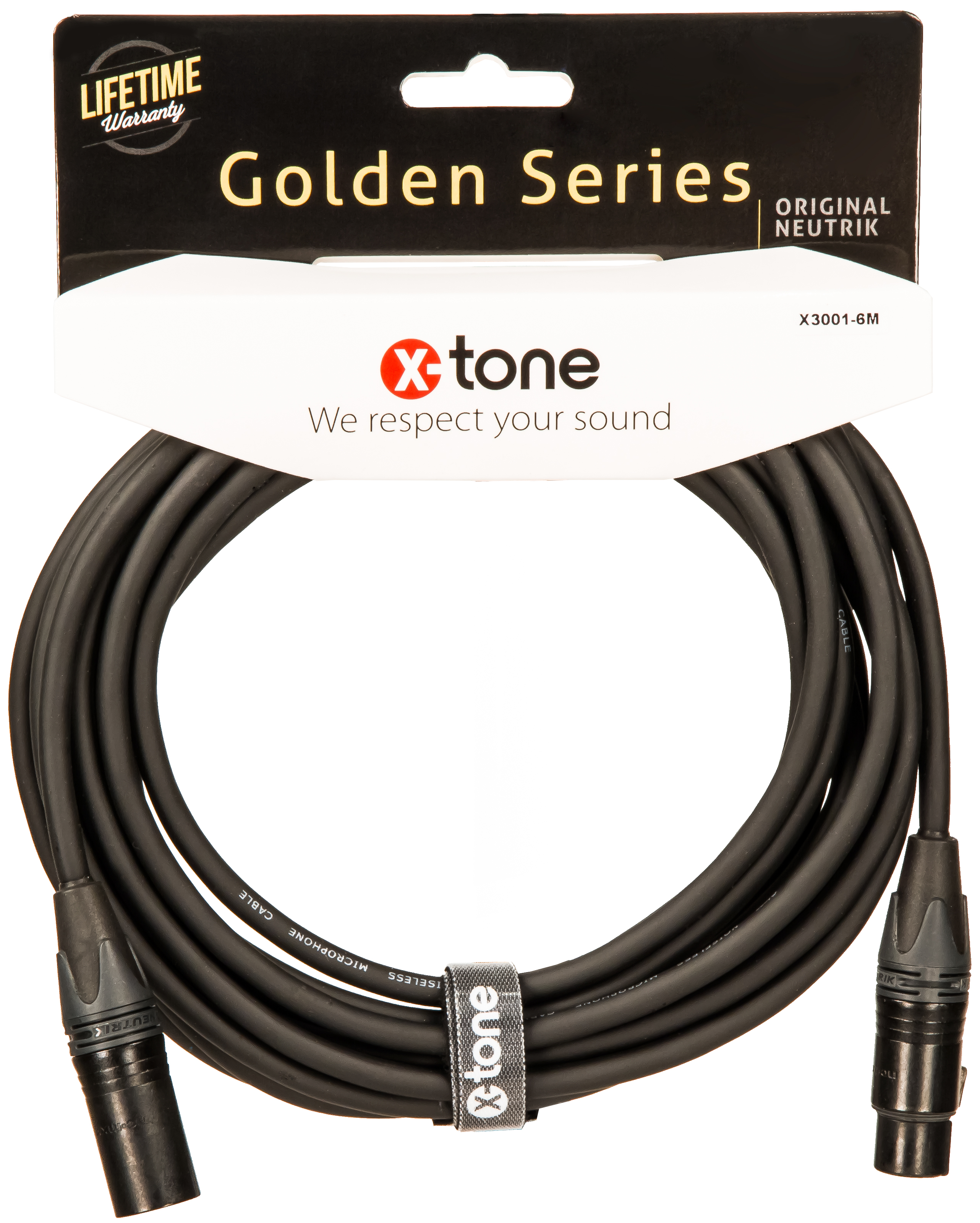X-tone X3001-6m - Xlr(m) / Xlr(f) Golden Series - CÂble - Variation 1
