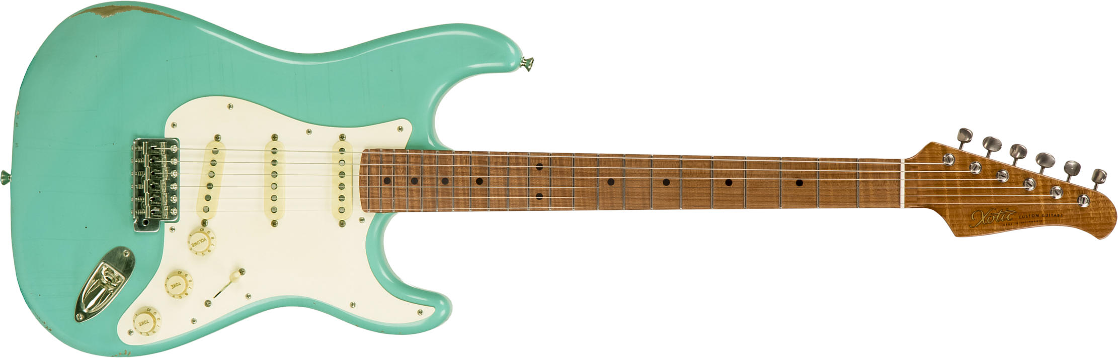 Xotic Xsc-1 Alder California Classic 3s Mn - Medium Aging Seafoam Green - Guitare Électrique Forme Str - Main picture