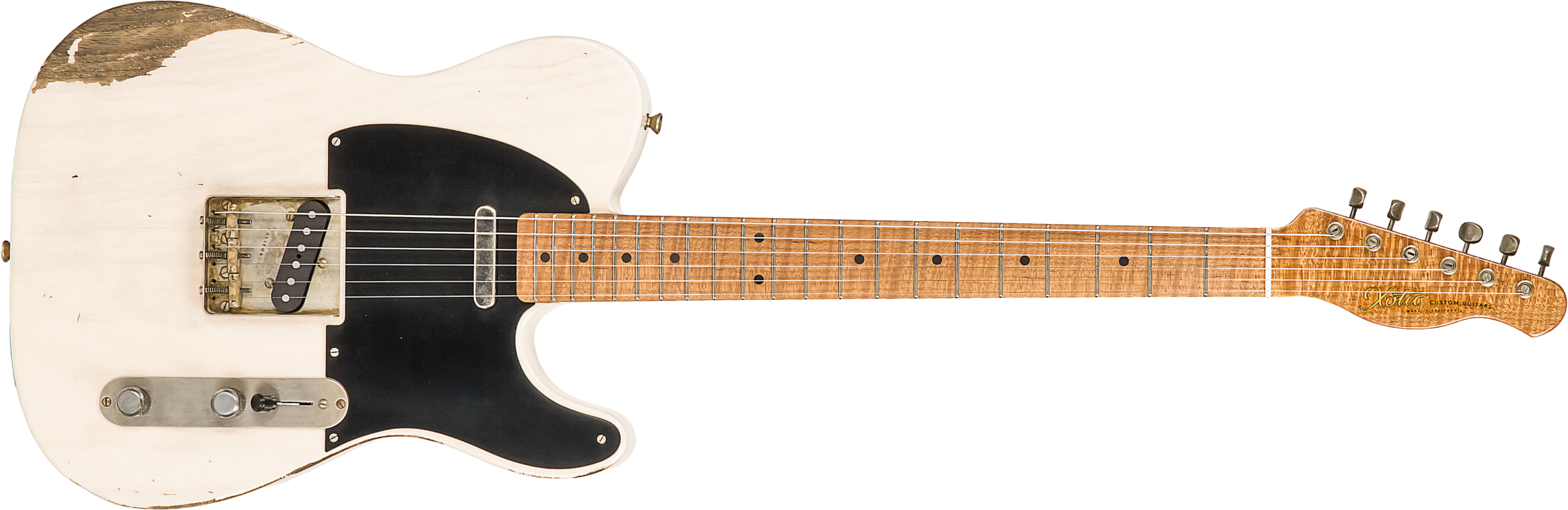 Xotic Xtc-1 Ash California Class 2s Mn #1617 - Heavy Aging White Blonde - Guitare Électrique Forme Str - Main picture