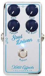 Pédale overdrive / distortion / fuzz Xotic Soul Driven