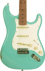 Guitare électrique forme str Xotic California Classic XSC-1 Alder - Medium aging seafoam green