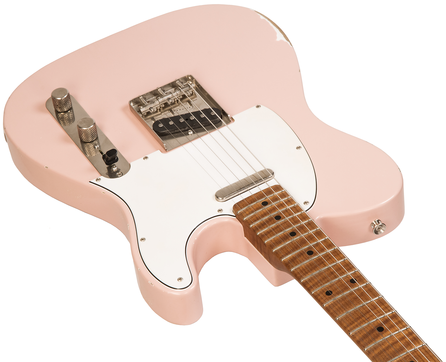 Xotic Xtc-1 Ash California Class 2s Mn #2097 - Medium Aging Shell Pink - Guitare Électrique Forme Tel - Variation 1