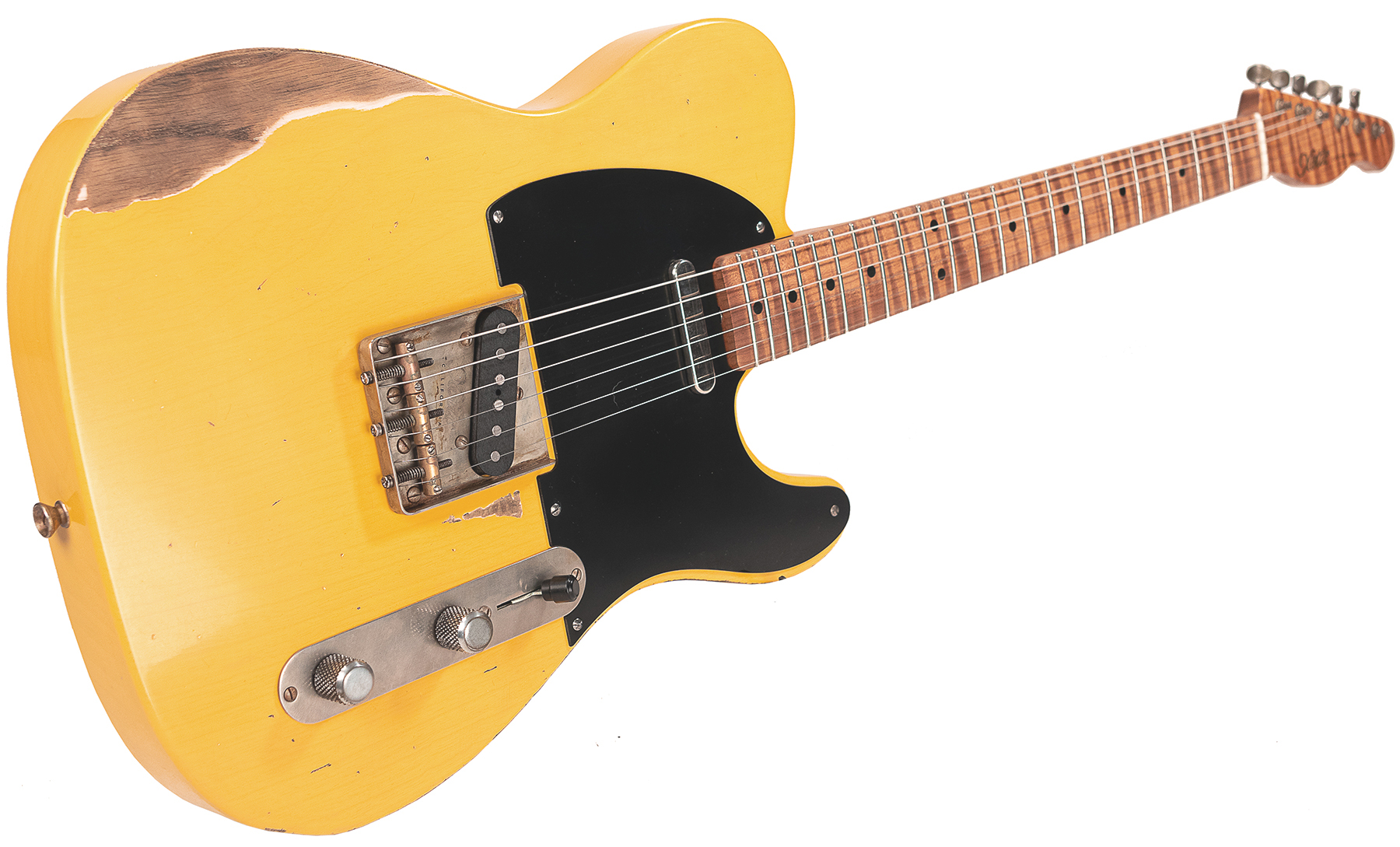 Xotic Xtc-1 Ash California Class 2s Mn #1619 - Heavy Aging Butterscotch - Guitare Électrique Forme Tel - Variation 2