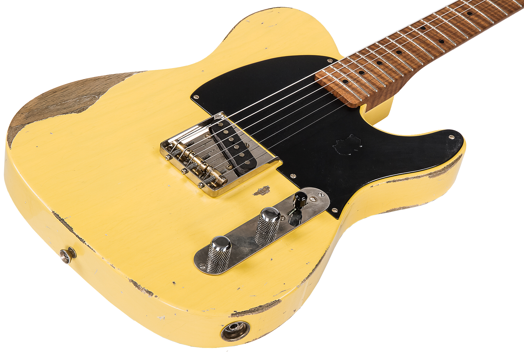 Xotic Xtc-1 Esquire Ash California Class 2s Mn #1482 - Heavy Aging Butterscotch - Guitare Électrique Forme Tel - Variation 2