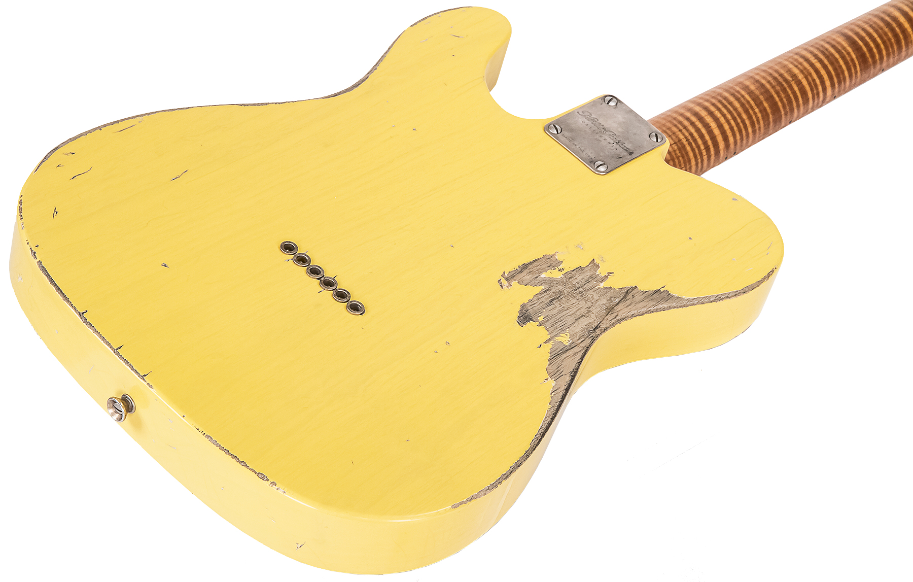 Xotic Xtc-1 Esquire Ash California Class 2s Mn #1482 - Heavy Aging Butterscotch - Guitare Électrique Forme Tel - Variation 4