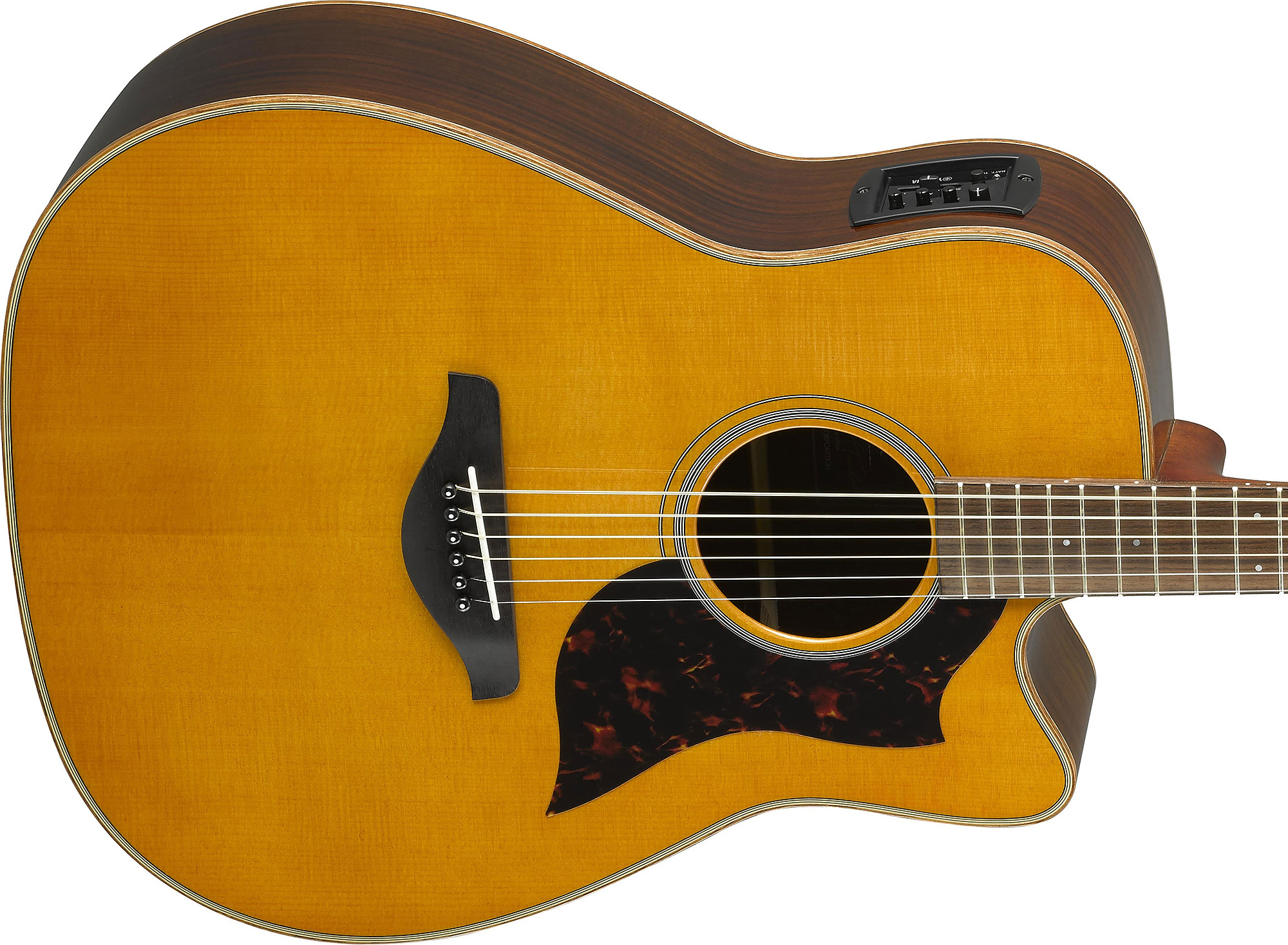 Yamaha A1r Ii Vn Dreadnought Cw Epicea Palissandre 2017 - Vintage Natural - Guitare Electro Acoustique - Variation 3