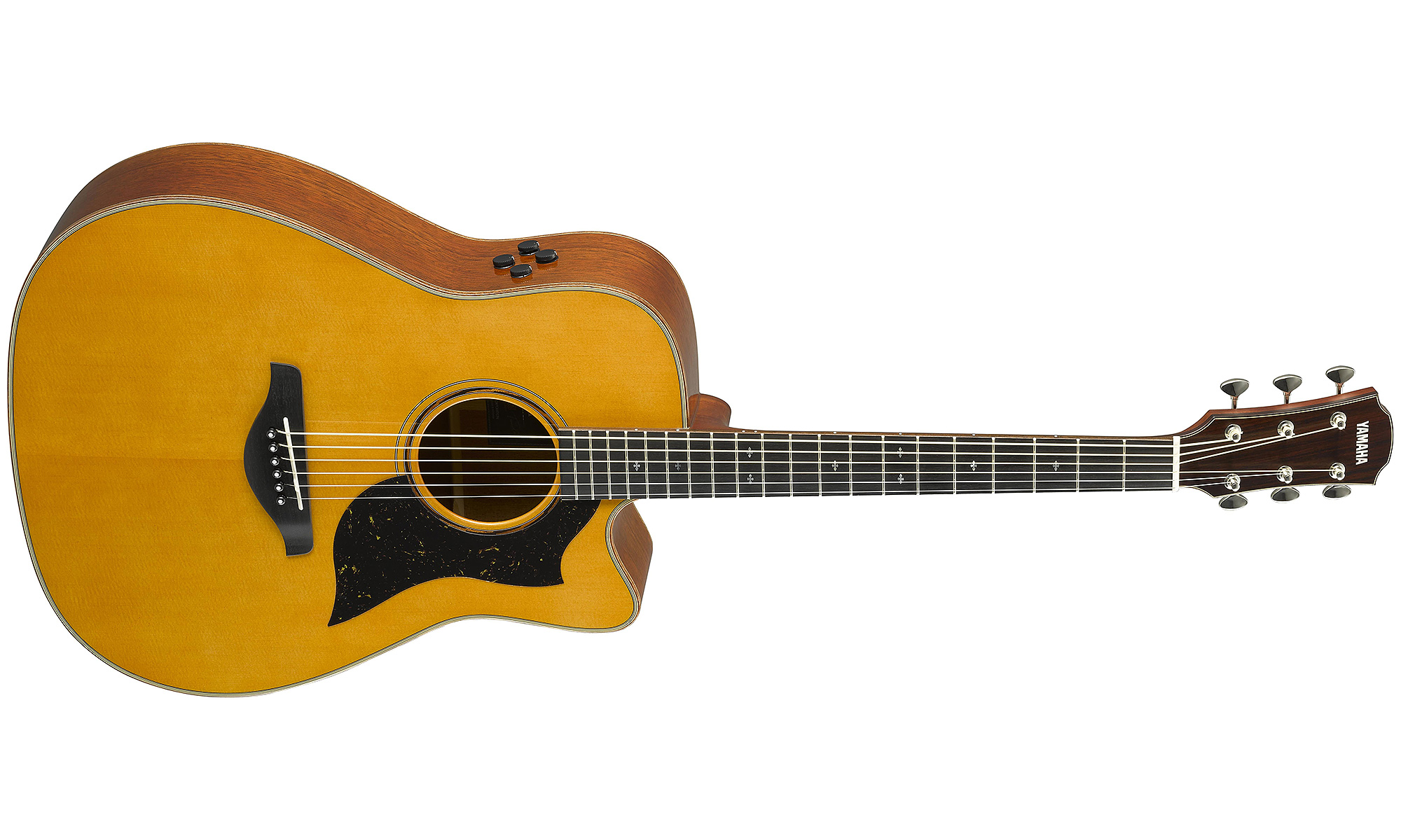 Yamaha A5m Are Vn Dreadnought Cw Epicea Acajou Eb - Vintage Natural - Guitare Electro Acoustique - Variation 1