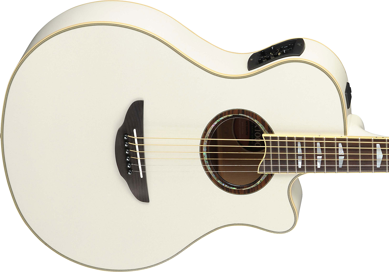 Yamaha Apx1000 Pearl White - Pearl White - Guitare Electro Acoustique - Variation 2