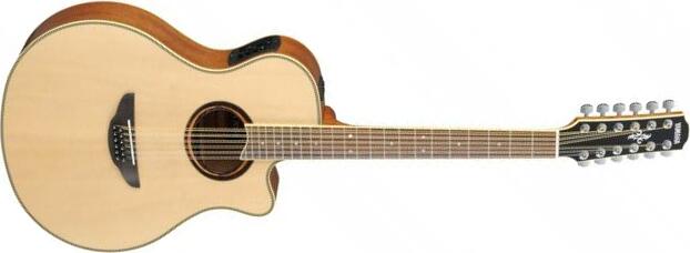 Yamaha Apx700ii 12-cordes Concert Slim Cw Epicea Nato Rw - Natural - Guitare Electro Acoustique - Main picture