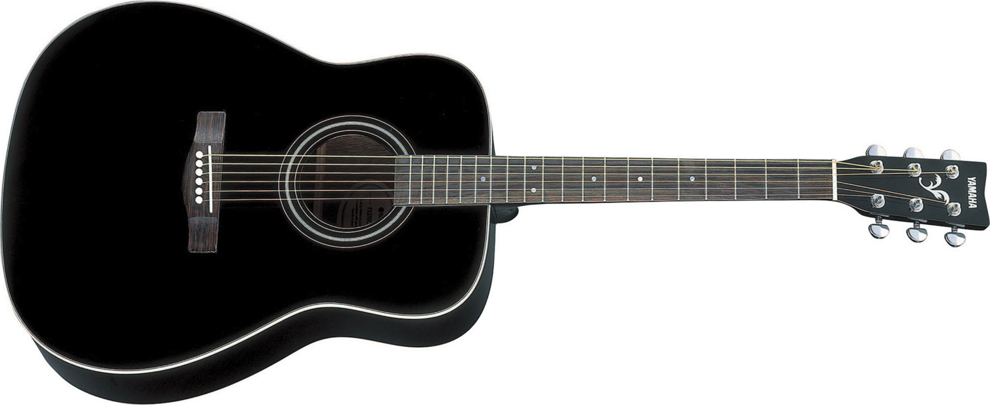 Yamaha F370 Bl Dreadnought Epicea Nato 2016 - Black - Guitare Acoustique - Main picture