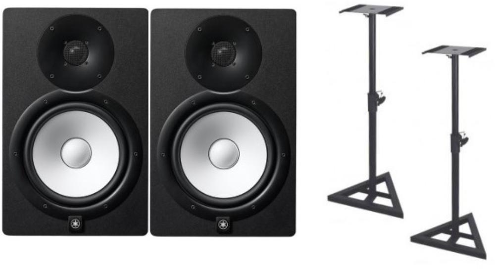 Pack home studio Yamaha HS8 + Stands Monitors - La paire
