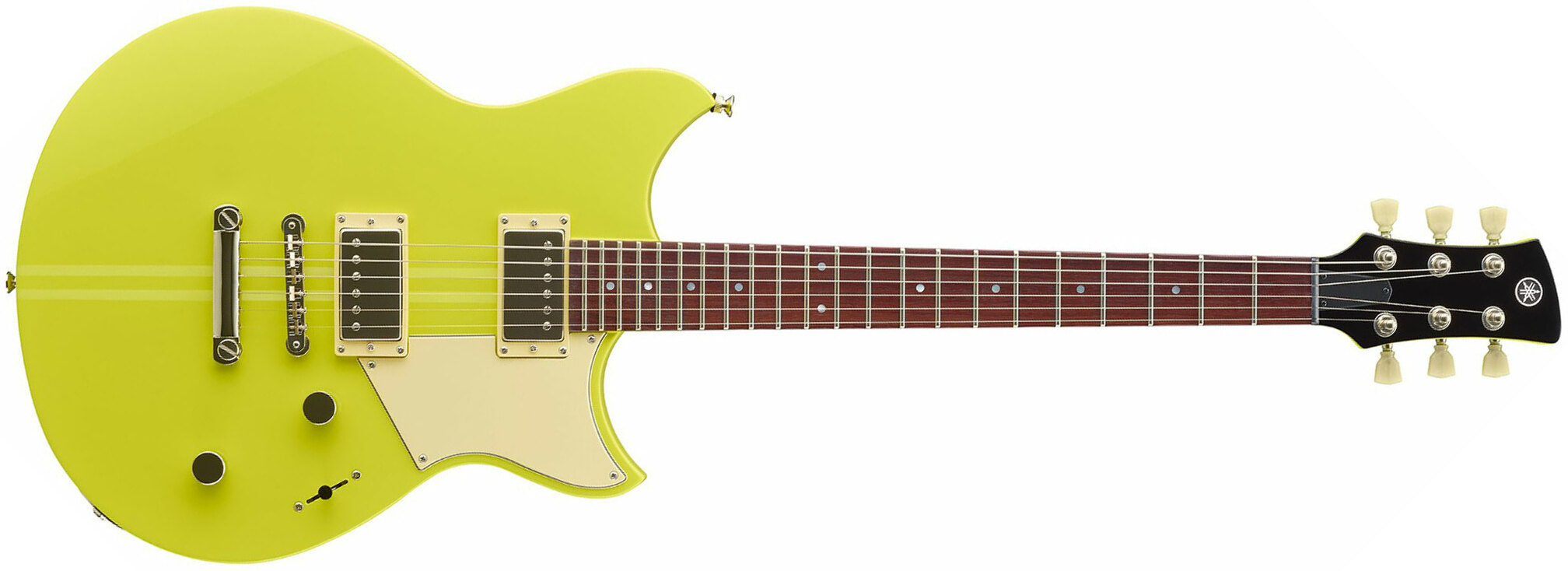 Yamaha Rse20 Revstar Element Hh Ht Rw - Neon Yellow - Guitare Électrique Double Cut - Main picture