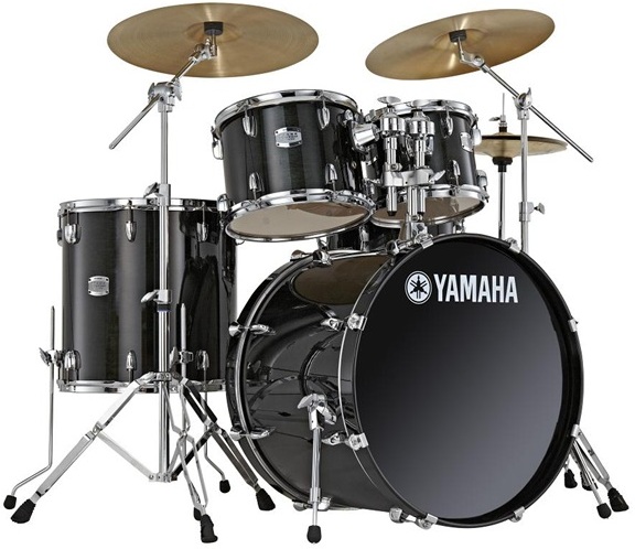 Yamaha Stage Custom Birch Stage 22 - 5 FÛts - Raven Black - Batterie Acoustique Stage - Main picture