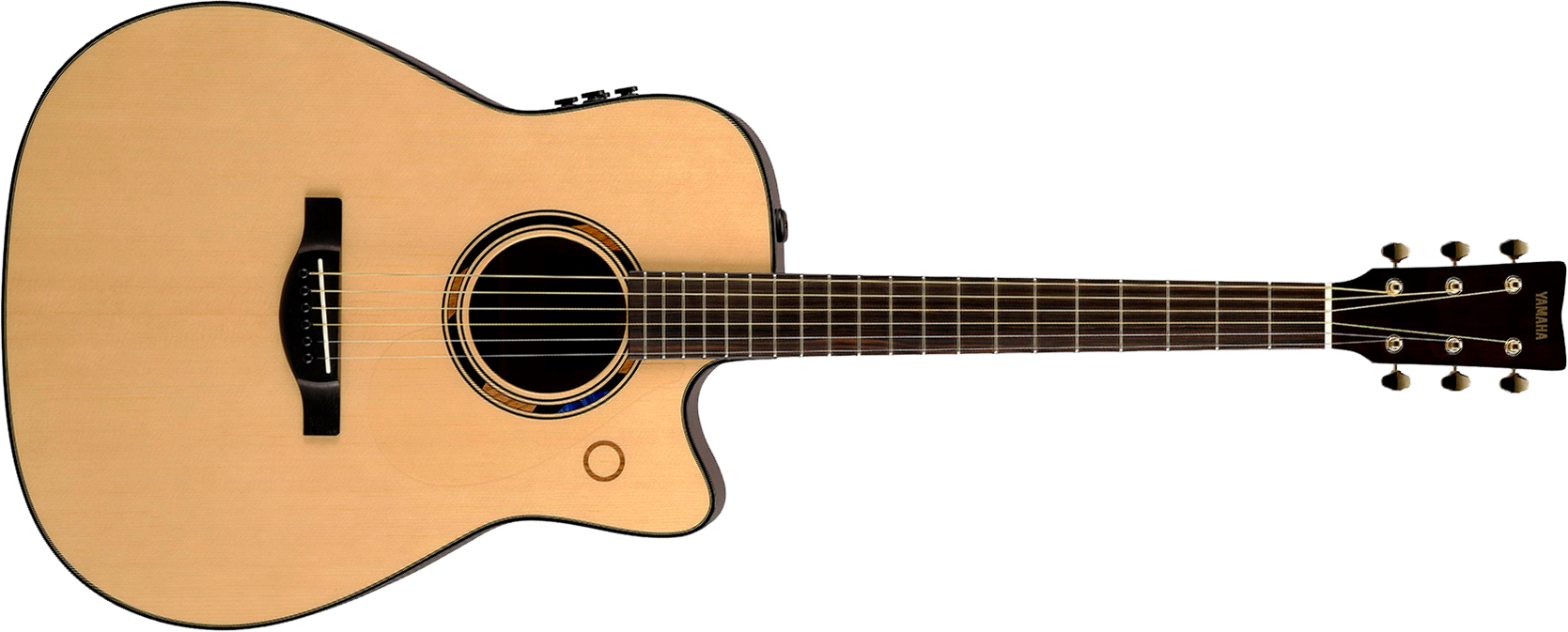 Yamaha Tag3c Transacoustic Dreadnought Cw Epicea Acajou Eb - Natural - Guitare Folk - Main picture