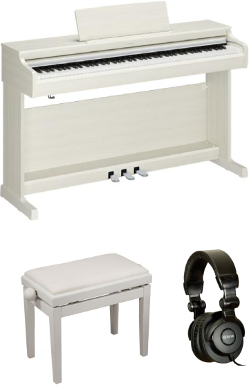 Yamaha Ydp-166 Blanc Bouleau + Banquette + Casque - Pack Clavier - Main picture
