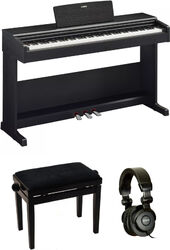Pack clavier Yamaha Arius YDP-105 Black  + + banquette + Casque - Noir