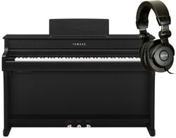 Pack clavier Yamaha CLP-835 black  + casque X-HP1 - Laqu? noir