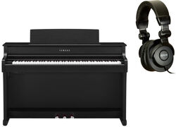 Pack clavier Yamaha CLP-845 black  + X-HP1 - Noir