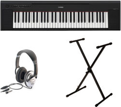 Piano numérique portable Yamaha NP-15 B + Stand + Casque