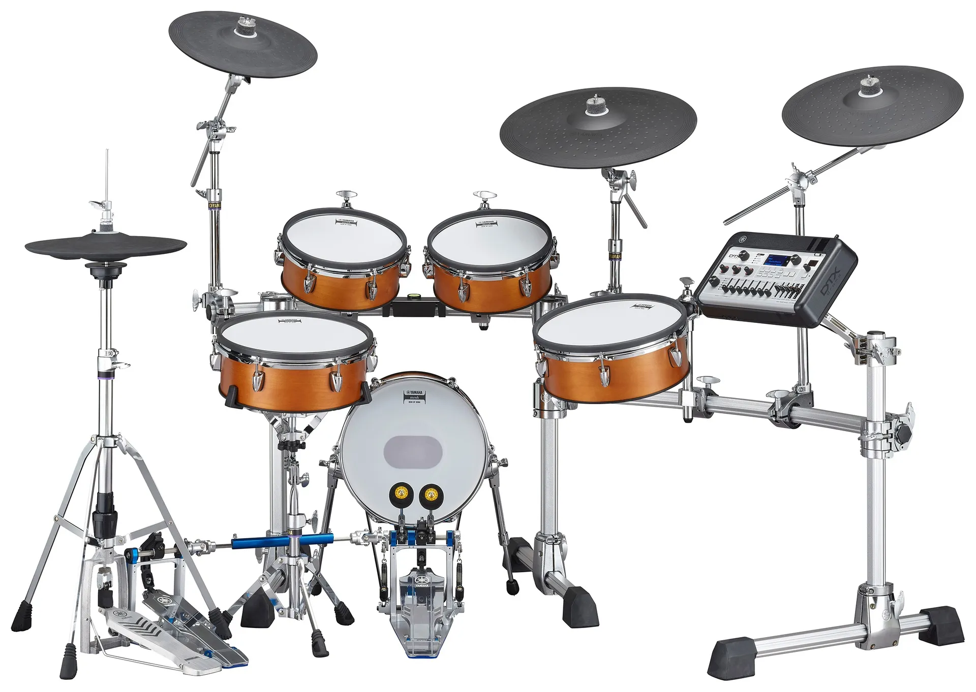 Yamaha Dtx10k-m Real Wood Bundle Complet - X-hp1 + Ds550u + Fp2710a + Vic5a - Pack Batterie - Variation 1