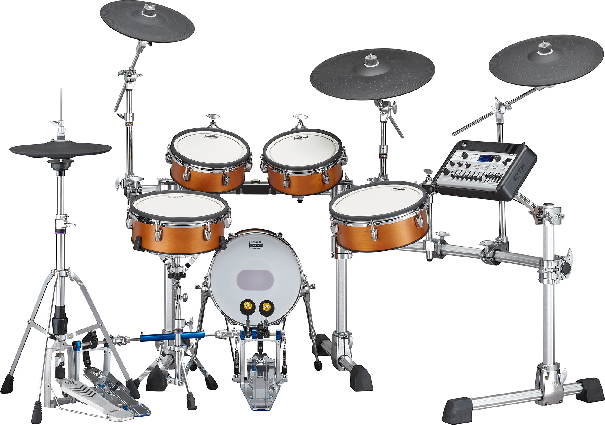 Yamaha Dtx10k-x Real Wood Bundle Complet - X-hp1 + Ds550u + Fp2710a + Vic5a - Pack Batterie - Variation 1