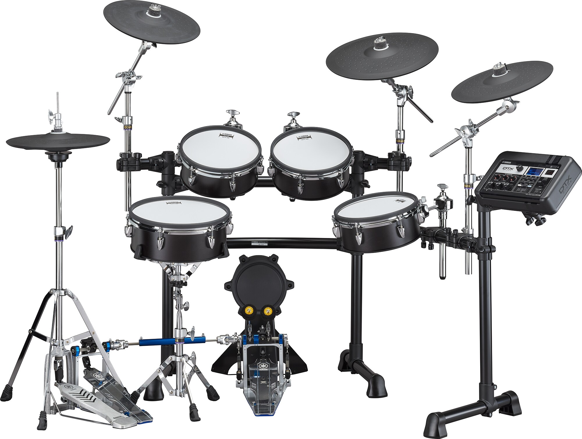 Yamaha Dtx8k-m Black Forest Bundle Complet - X-hp1 + Ds550u + Fp2710a + Vic5a - Pack Batterie - Variation 1