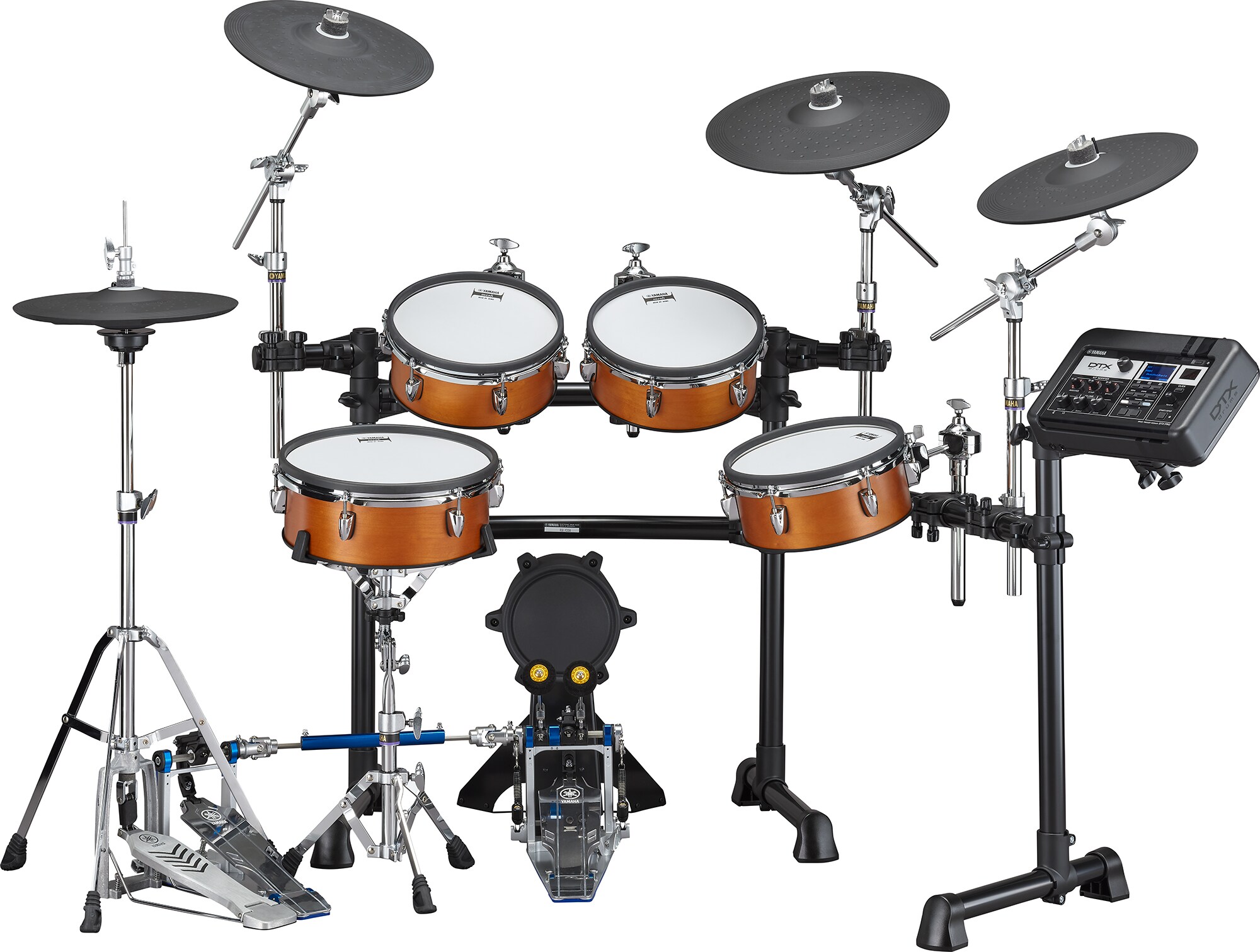Yamaha Dtx8k-m Real Wood Bundle Complet - X-hp1 + Ds550u + Fp2710a + Vic5a - Pack Batterie - Variation 1