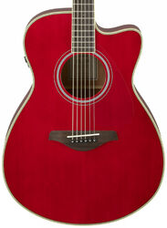 Guitare folk Yamaha FSC-TA TRANSACOUSTIC - Ruby red
