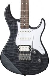 Guitare électrique forme str Yamaha Pacifica 212VQM - Translucent black